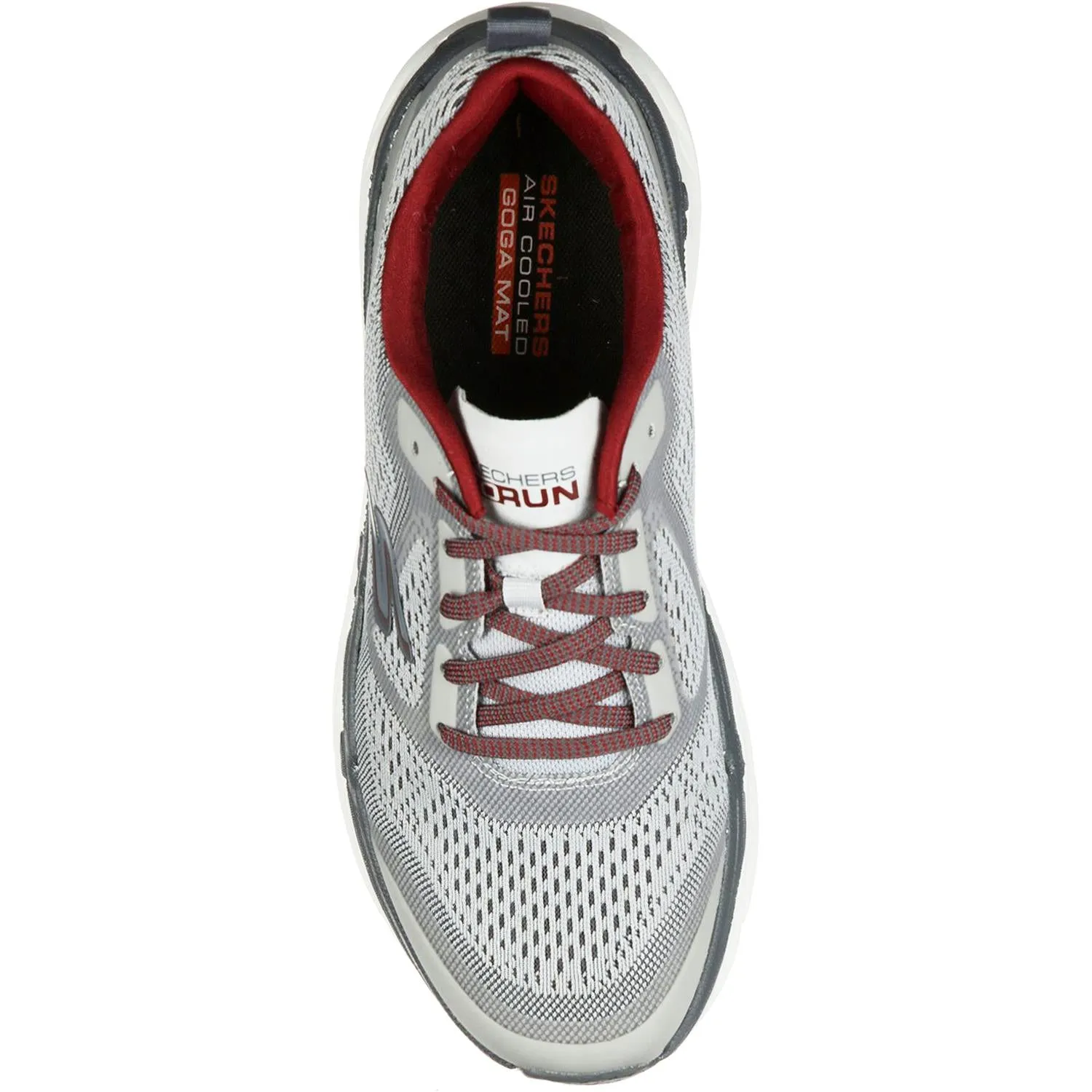 Men's Skechers Max Cushioning Premier Grey/Red Mesh