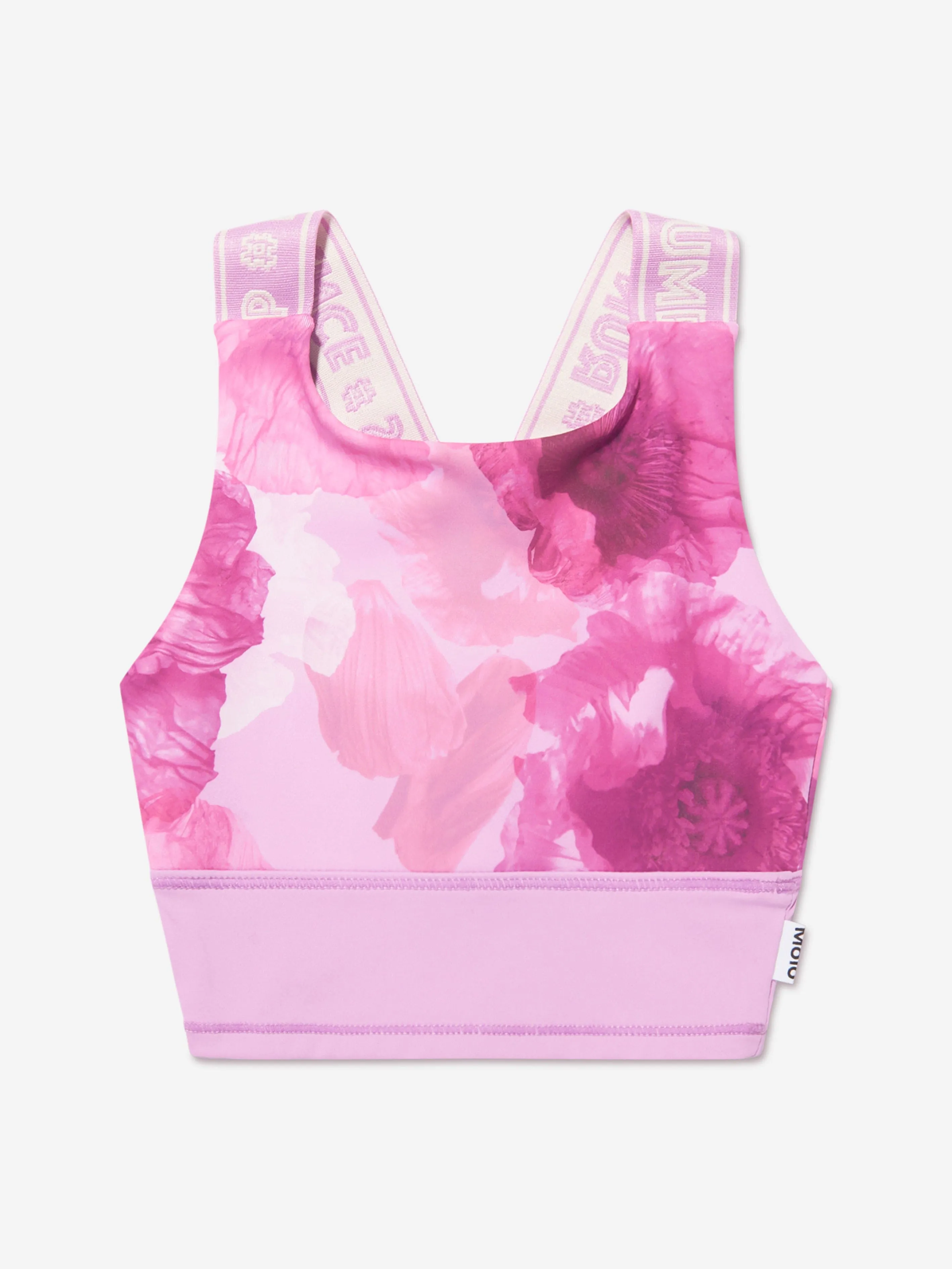 Molo Girls Floral Oliva Sports Top In Pink