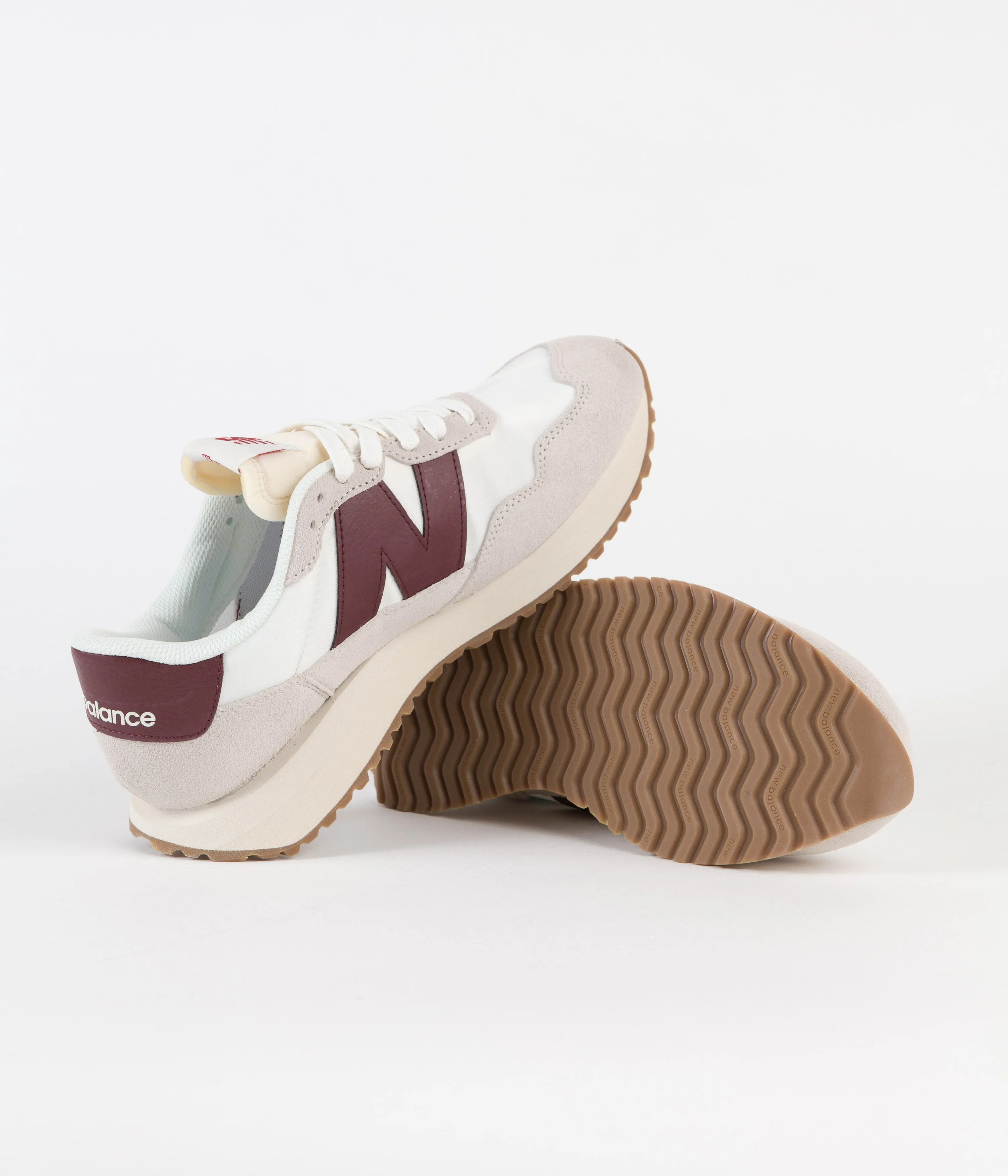 New Balance 237 Shoes - Moonbeam / Burgundy