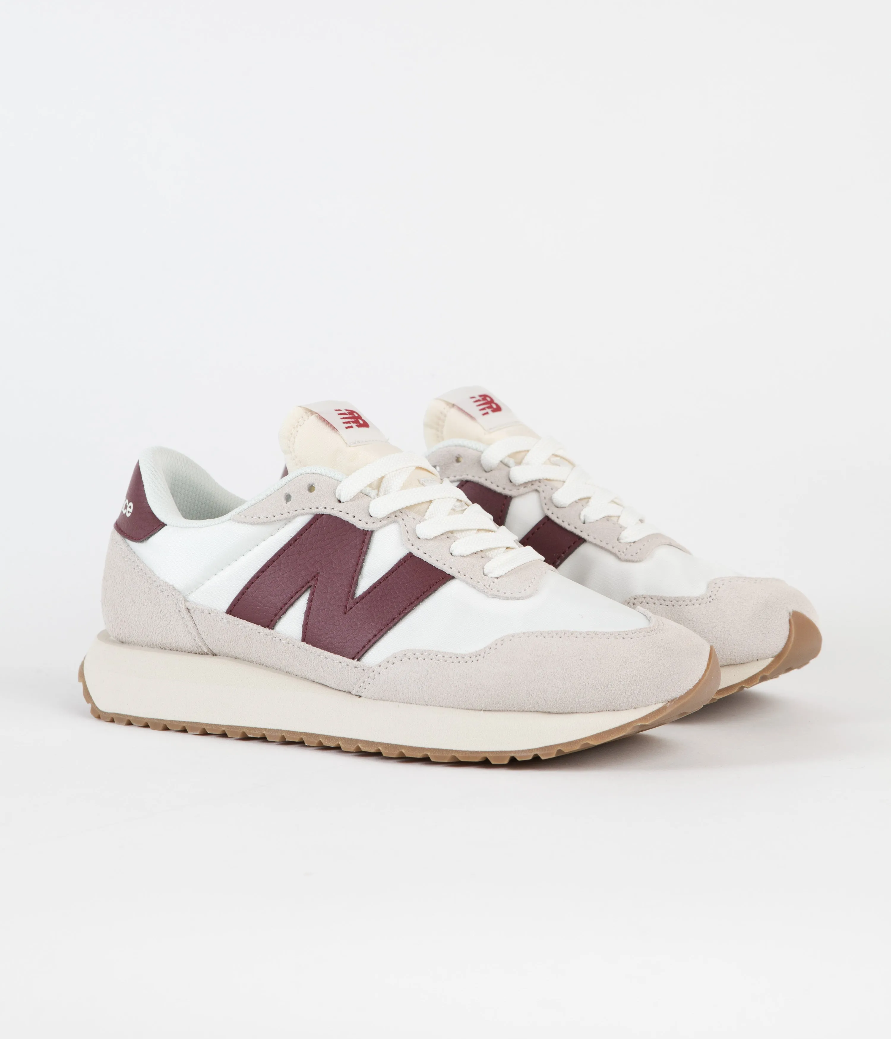 New Balance 237 Shoes - Moonbeam / Burgundy