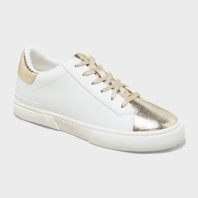 New - Women's Maddison Sneakers - A New Day Gold 9.5