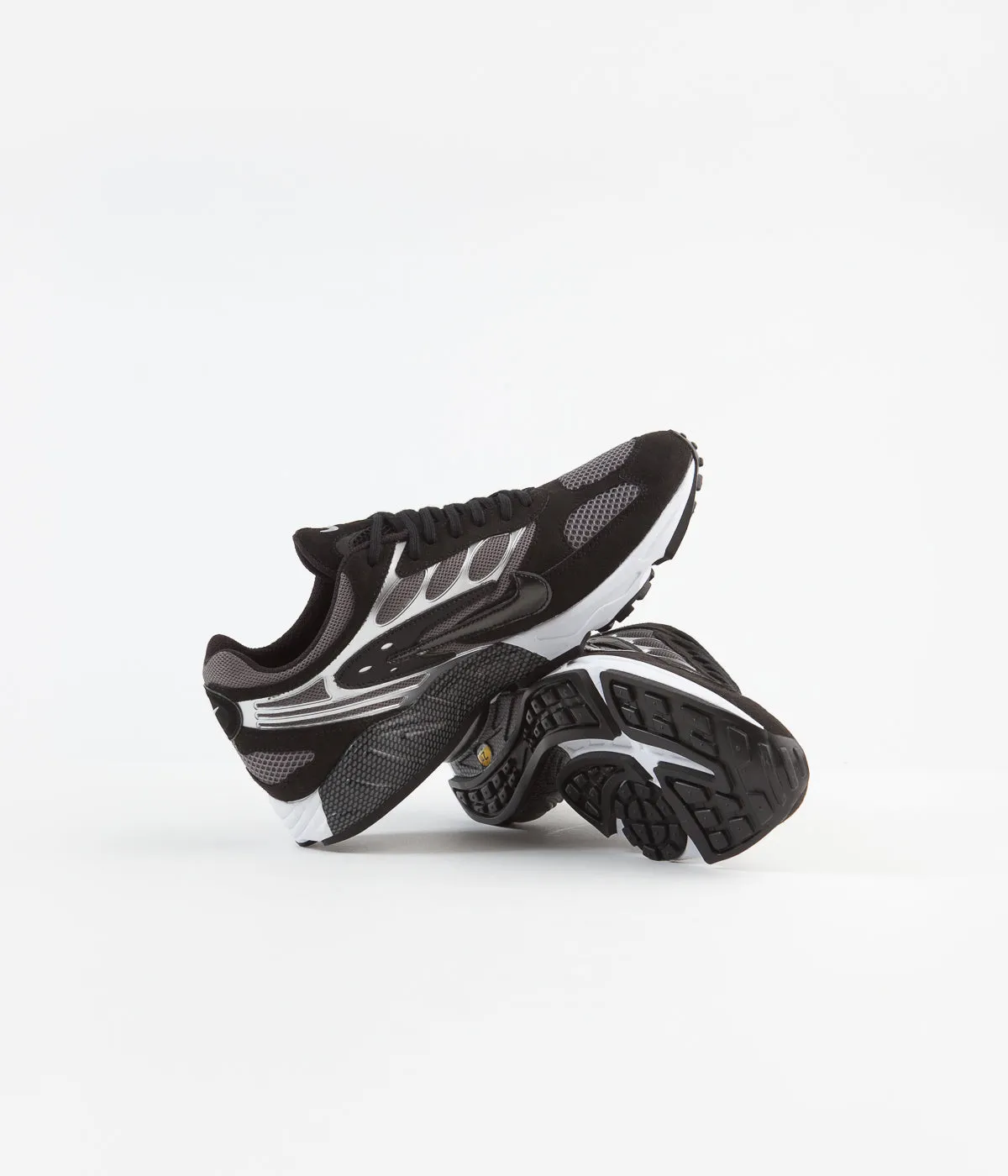 Nike Air Ghost Racer Shoes - Black / Black - Dark Grey - White