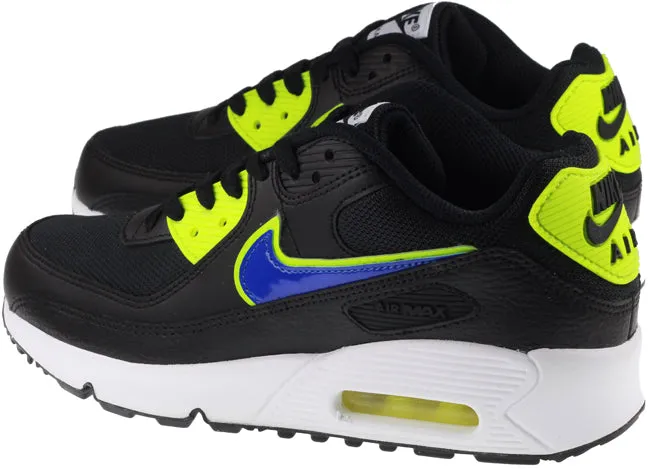 Nike Shoes Junior Air Max 90 Black Racer Blue Volt