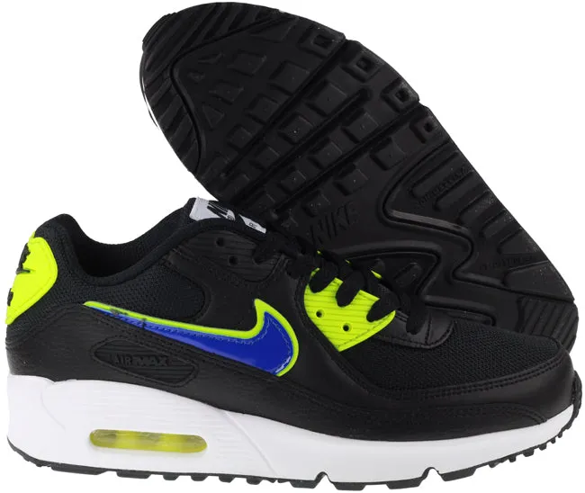 Nike Shoes Junior Air Max 90 Black Racer Blue Volt