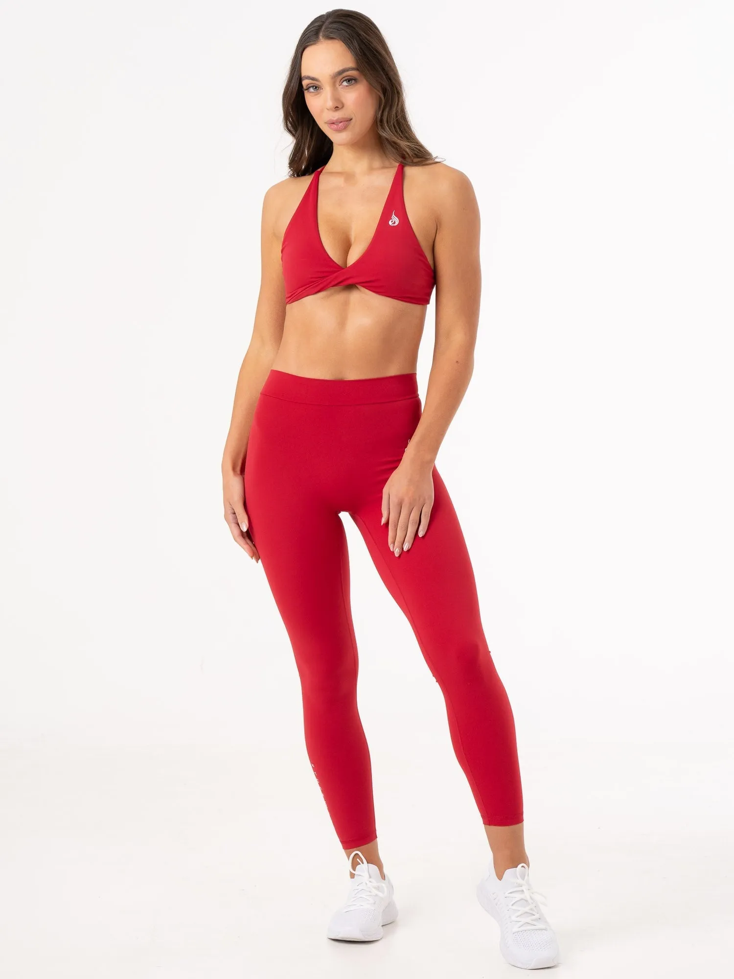 NKD Twist Sports Bra - Cherry Red