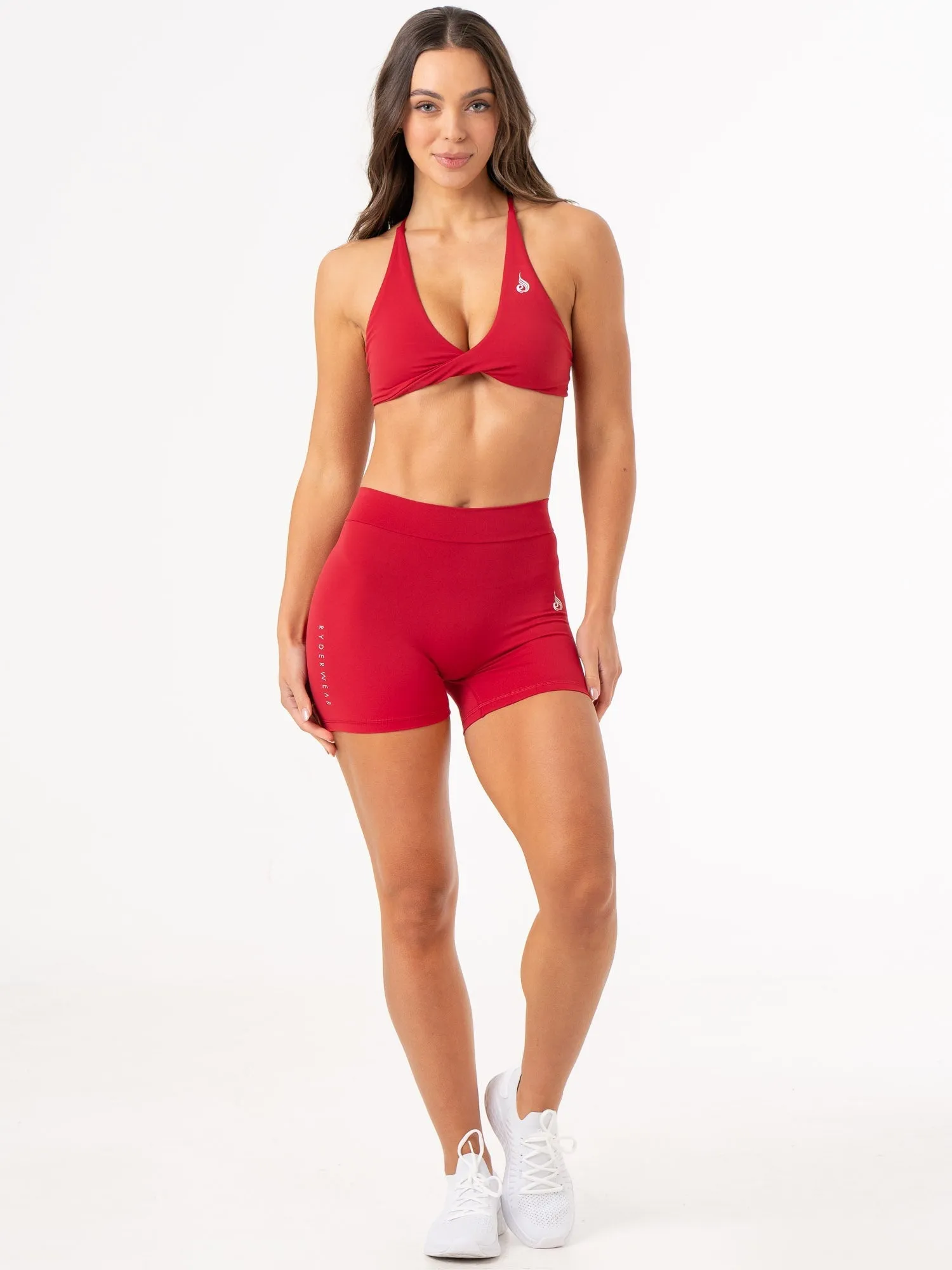 NKD Twist Sports Bra - Cherry Red