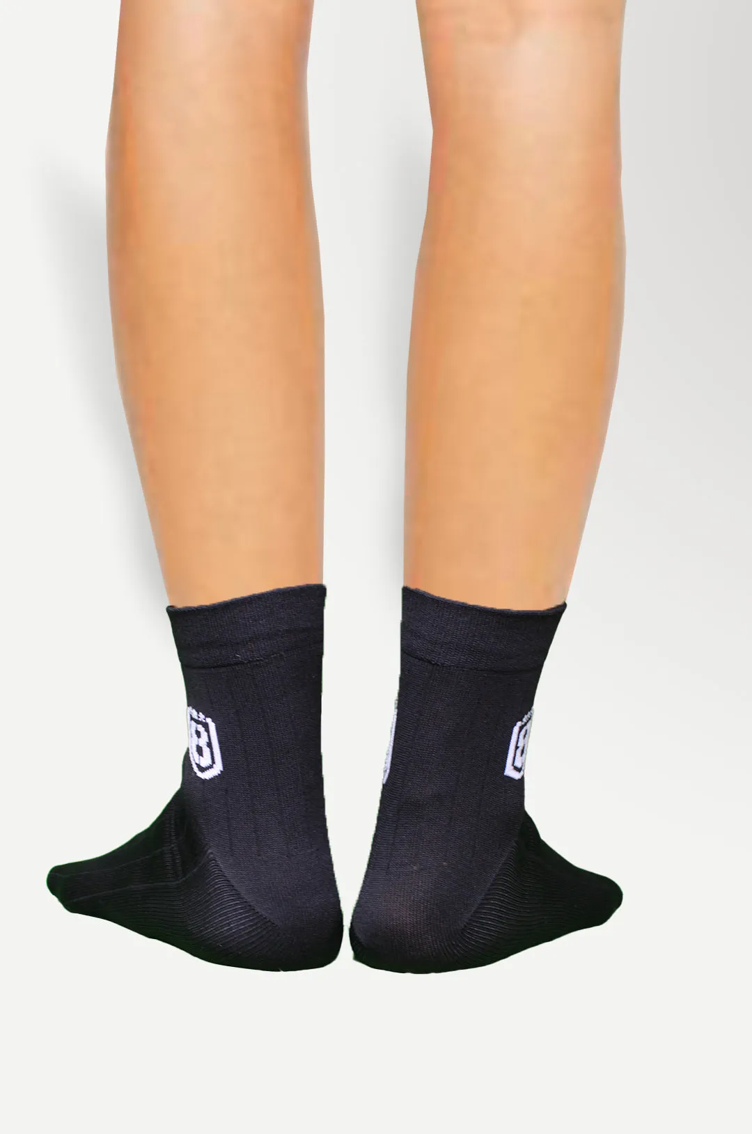 Nylon High Ankle Socks Set- Black