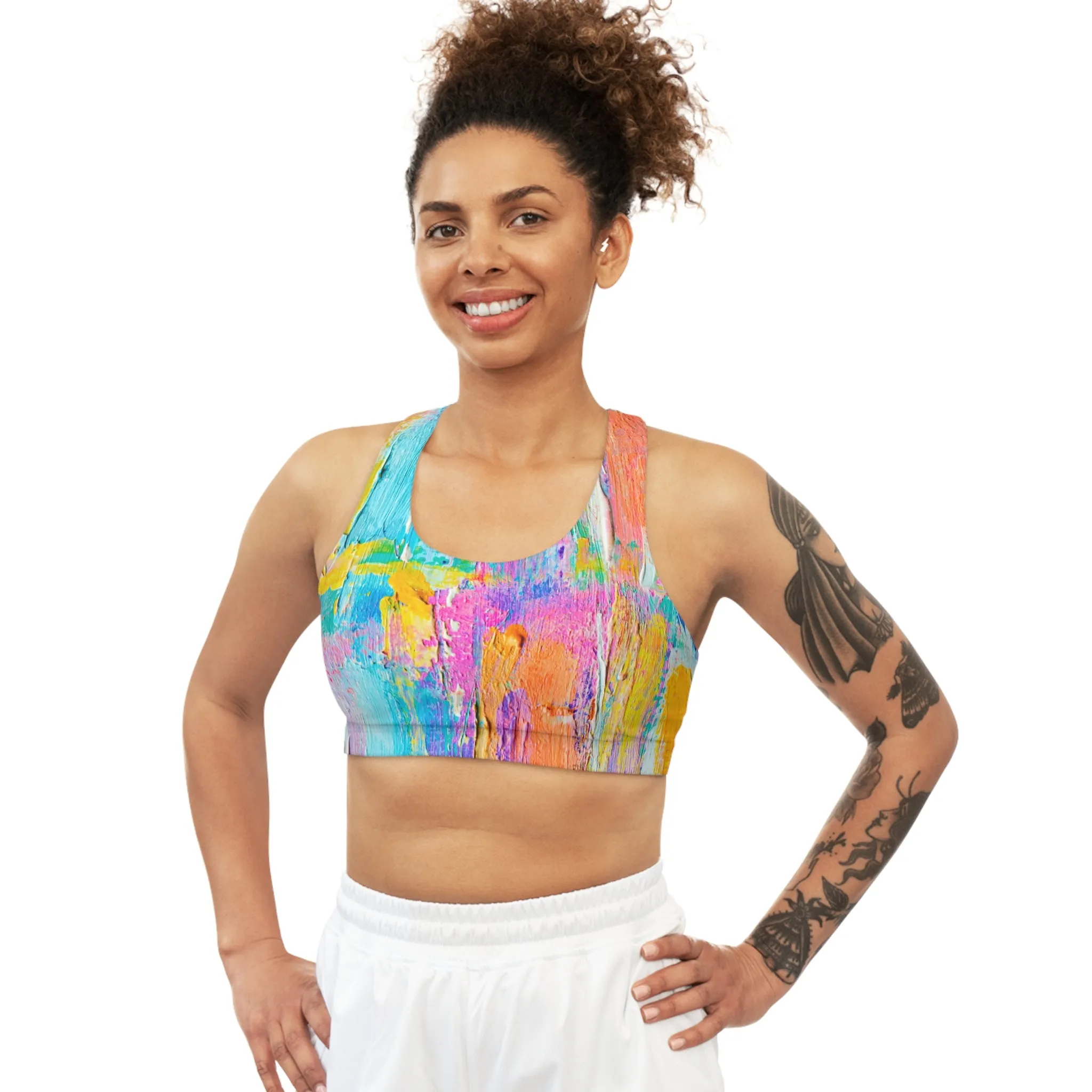 Pastel Colors - Inovax Seamless Sports Bra