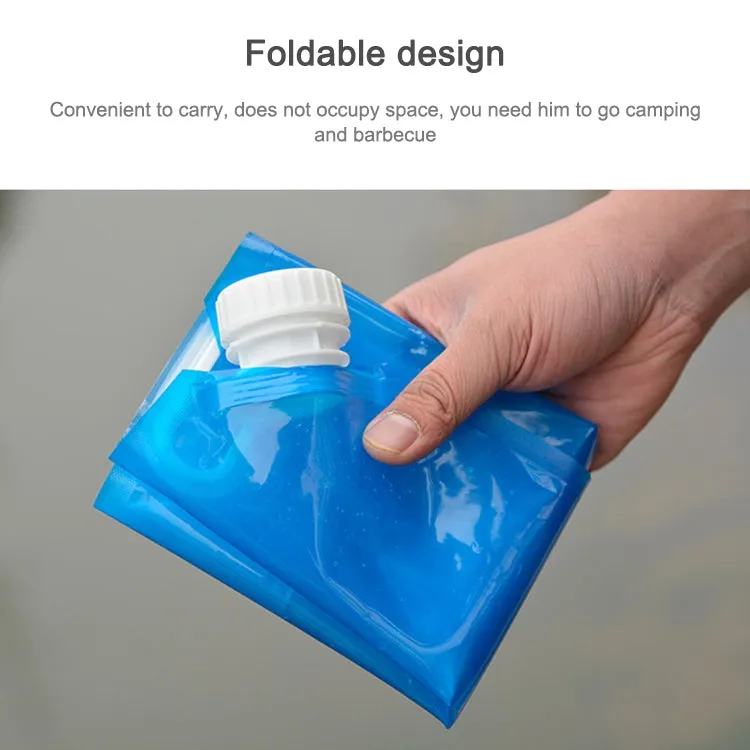 PE Water Bag For Portable Folding Water Storage Lifting Bag for Camping Hiking Survival Hydration Storage Bladder(10L)