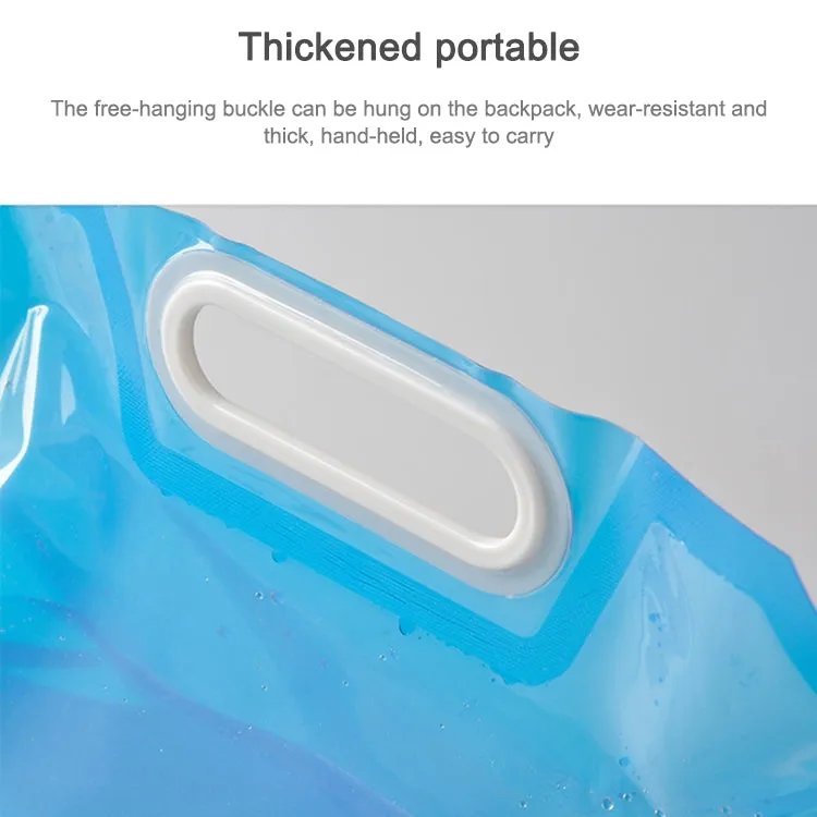 PE Water Bag For Portable Folding Water Storage Lifting Bag for Camping Hiking Survival Hydration Storage Bladder(10L)