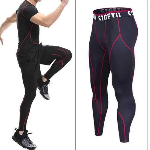 PRO Sports Compression Speed Dry Tight Pants High Stretch Running Fitness Pants