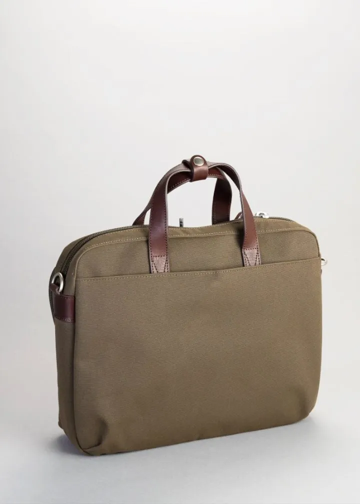 Property of… Liam Work Bag in Dark Tan/Dark Brown