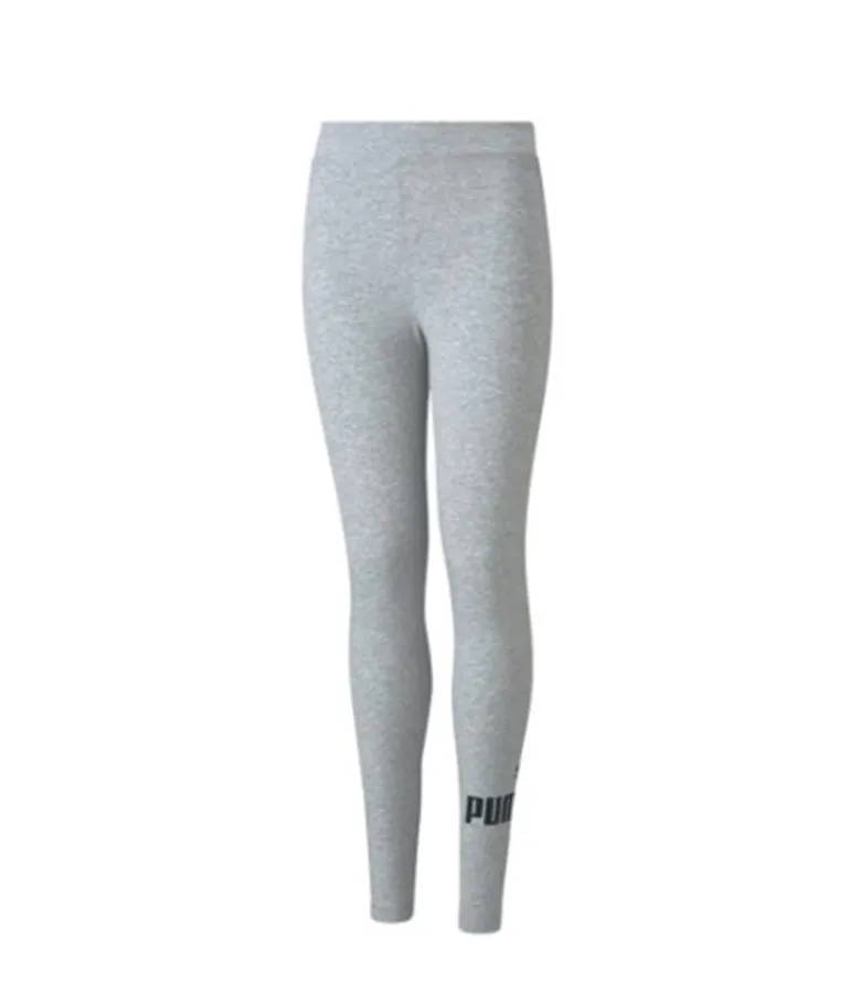 Puma Girl's Logo Leggings - Grey