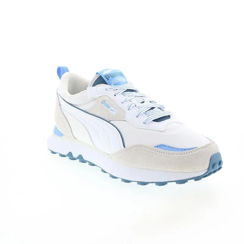 Puma Men's Rider FV Vacation Shoes - White / Deep Dive Blue