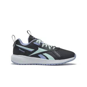 REEBOK GW9693 DURABLE XT KID'S (Medium) Black/Mist/Lilac Leather & Rubber Running Shoes