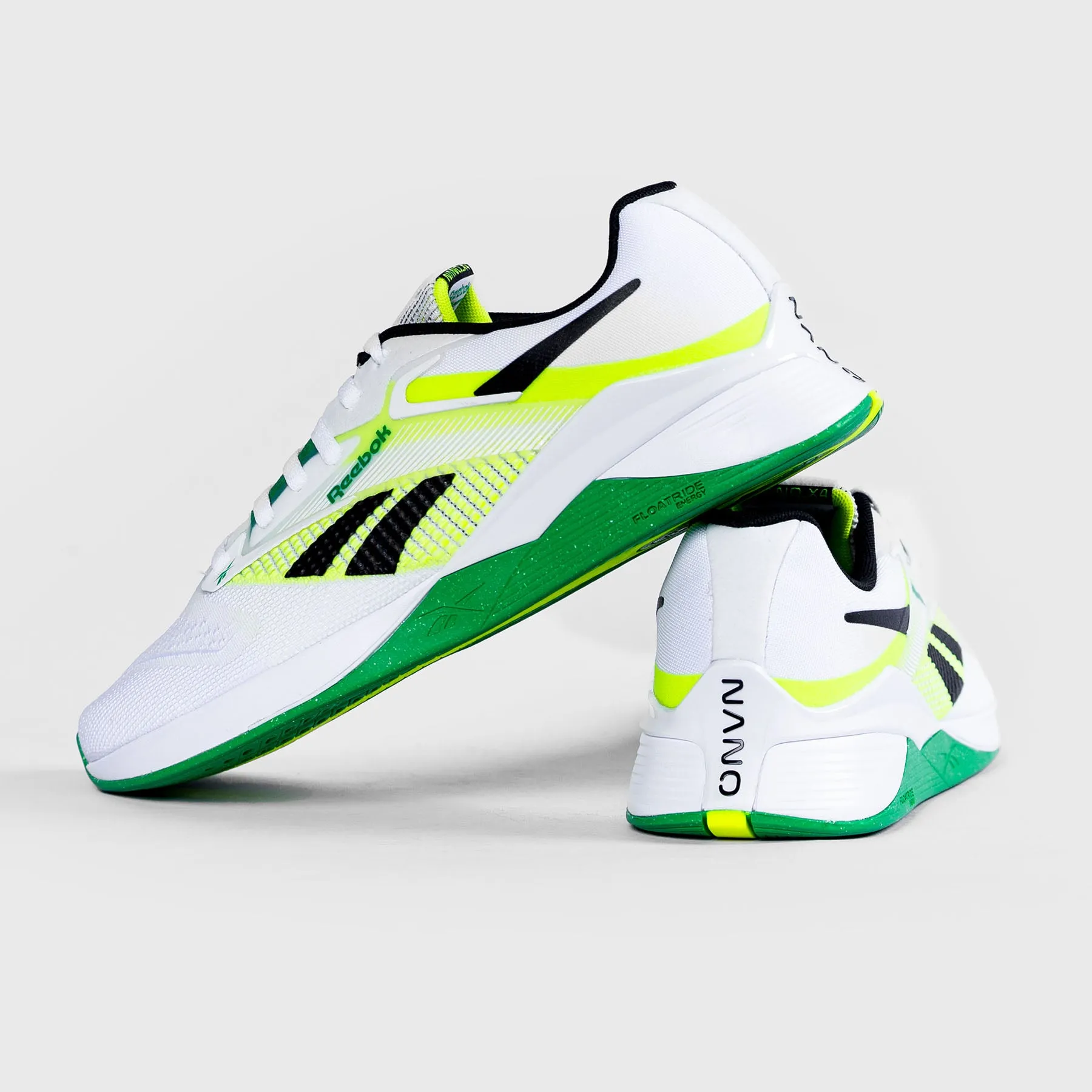 REEBOK - NANO X4 - CLOUD WHITE/SOLAR ACID YELLOW/SPORT GREEN