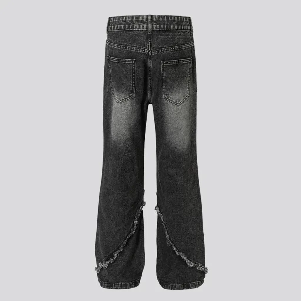 Retro faded jeans for men