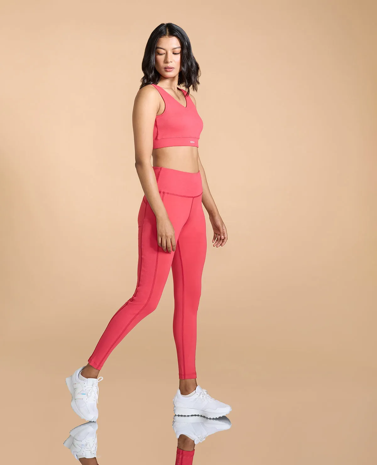 Ribbed Cotton Sports Bra and All Movement Sports Leggings