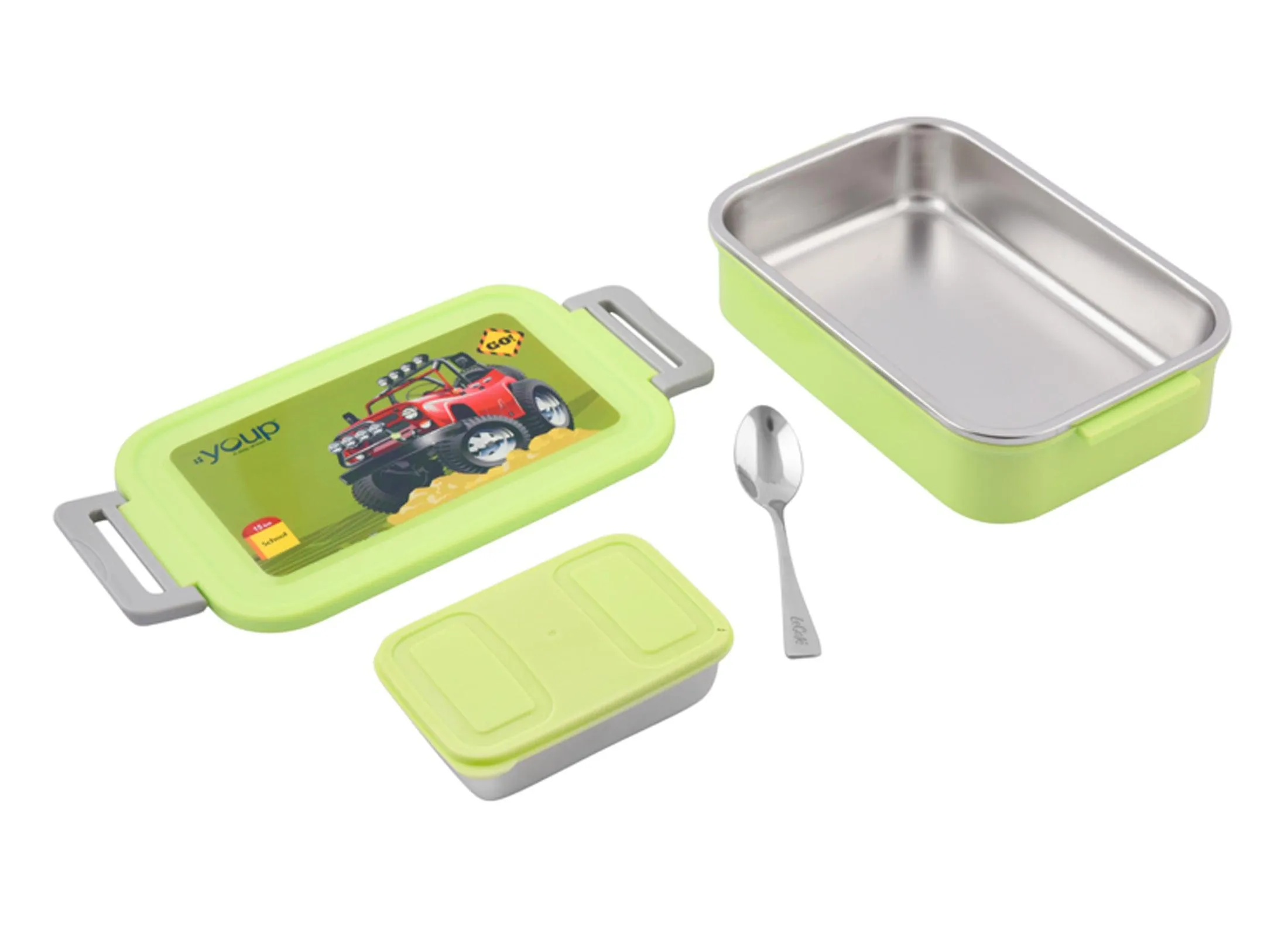 Sage space theme kids lunch box FOODIE - 850 ml Stainless steel