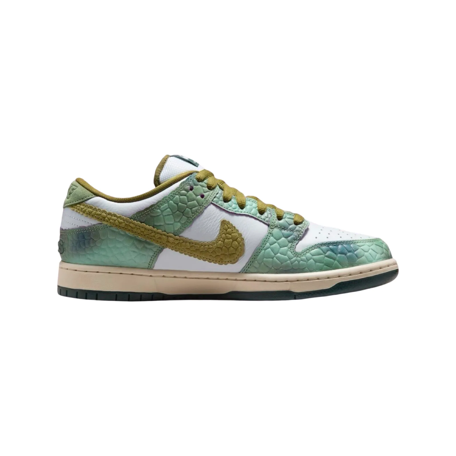 SB Dunk Low Pro QS Oil Green Desert Moss White