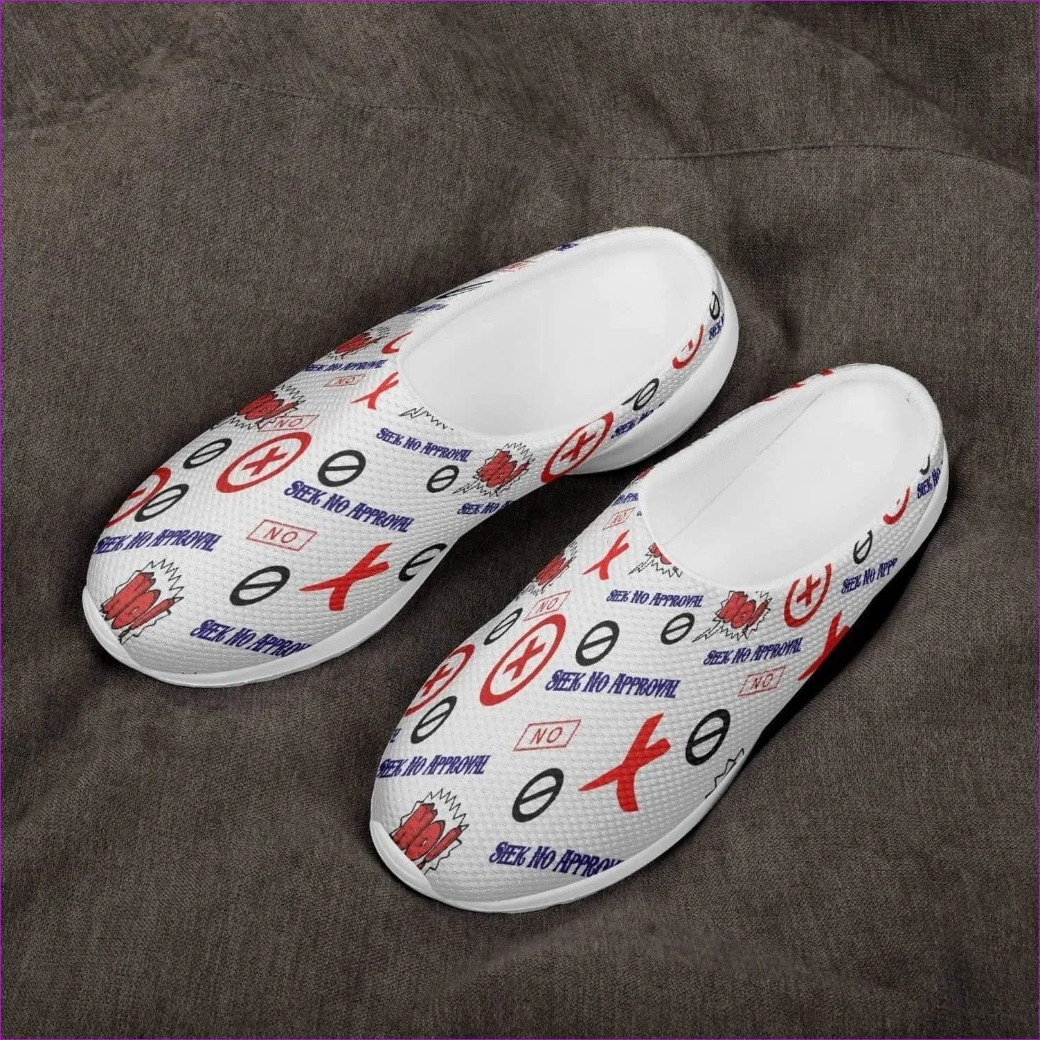 Seek No Approval Casual Mesh Non-Woven Slippers