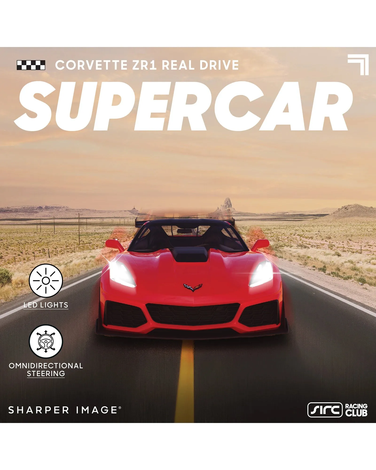 Sharper Image Toy Remote Control Real Drive 1 16 GM Corvette