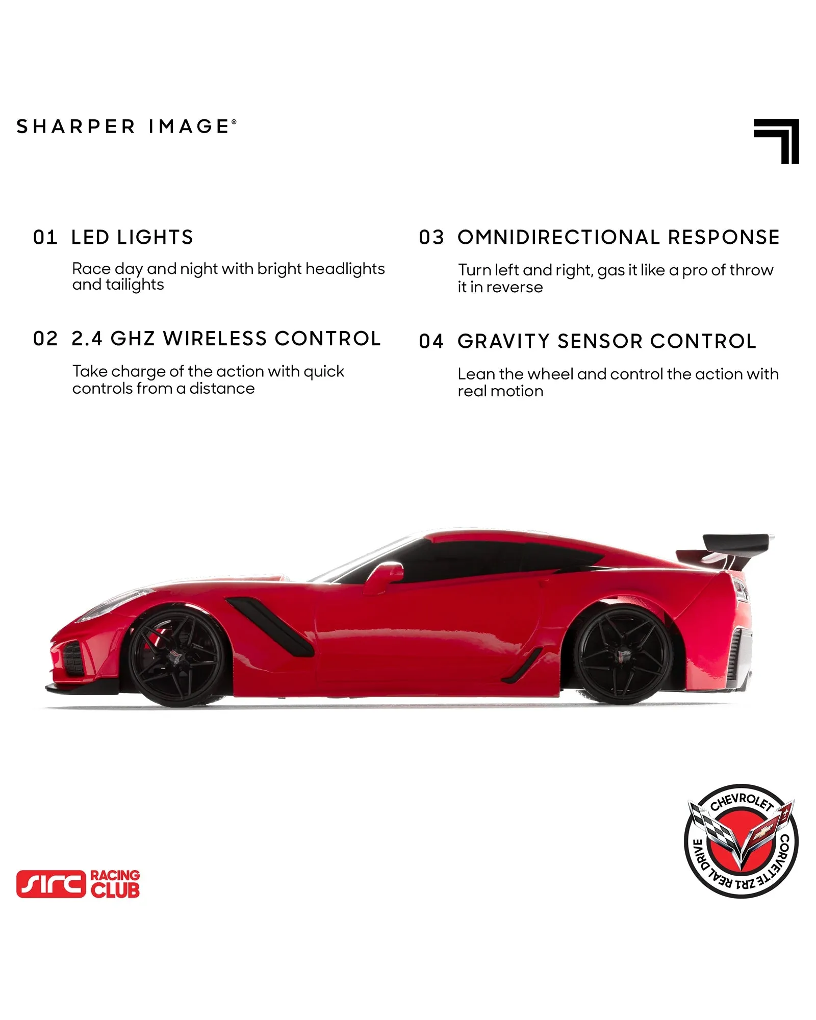 Sharper Image Toy Remote Control Real Drive 1 16 GM Corvette