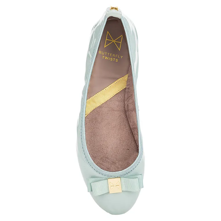 SHEA Ballet Flat Shoes - Mint Patent