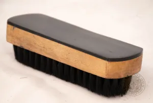 Shoe Brush with Backed Horn Handle