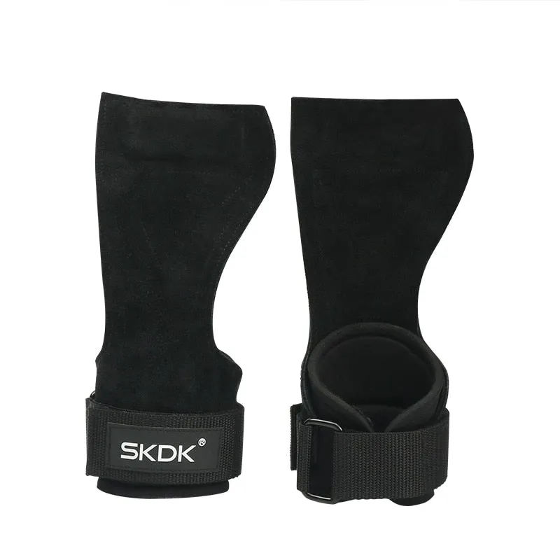 SKDK Gym Grips Palm Guards Cowhide Palm Protector