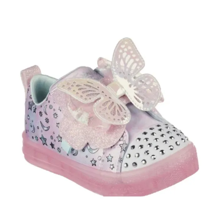 Skechers Toddlers S Lights Shuffle Brights Butterfly Magic Light Up Trainer