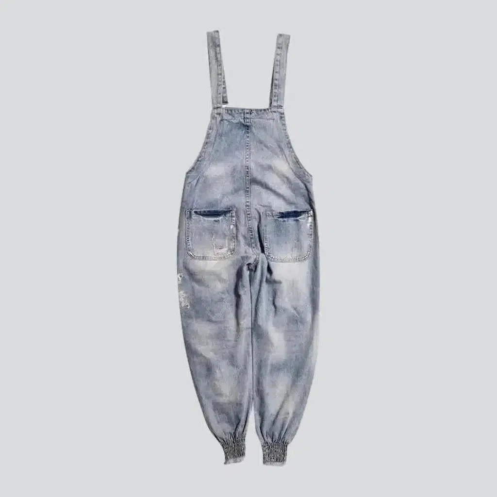 Slim jean dungaree for women