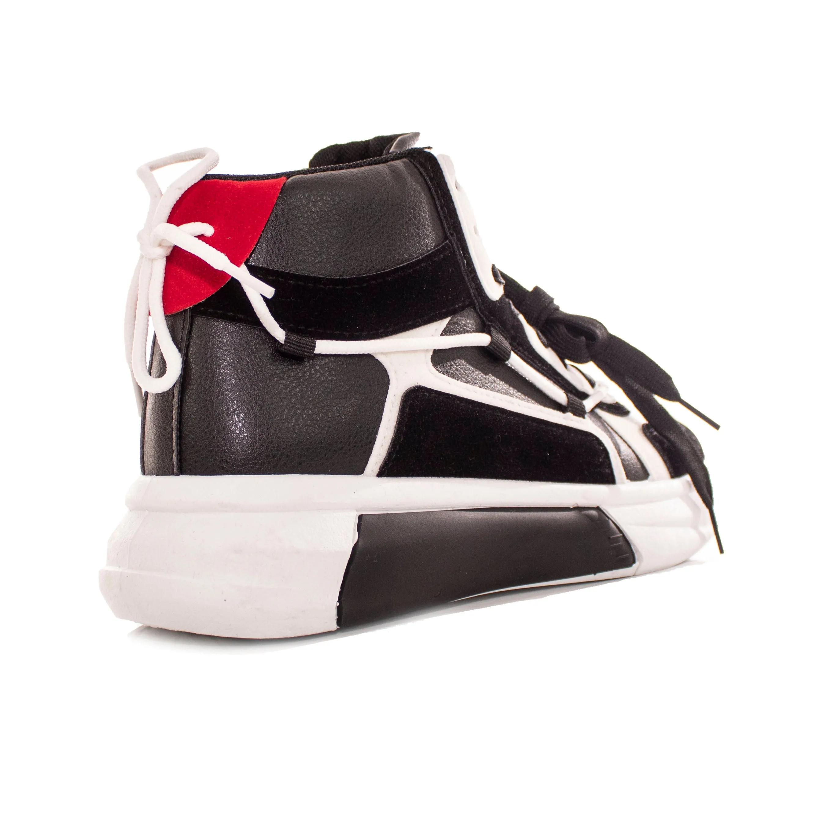 Sneakers Uomo Alta High Maori Suola In Gomma Nere