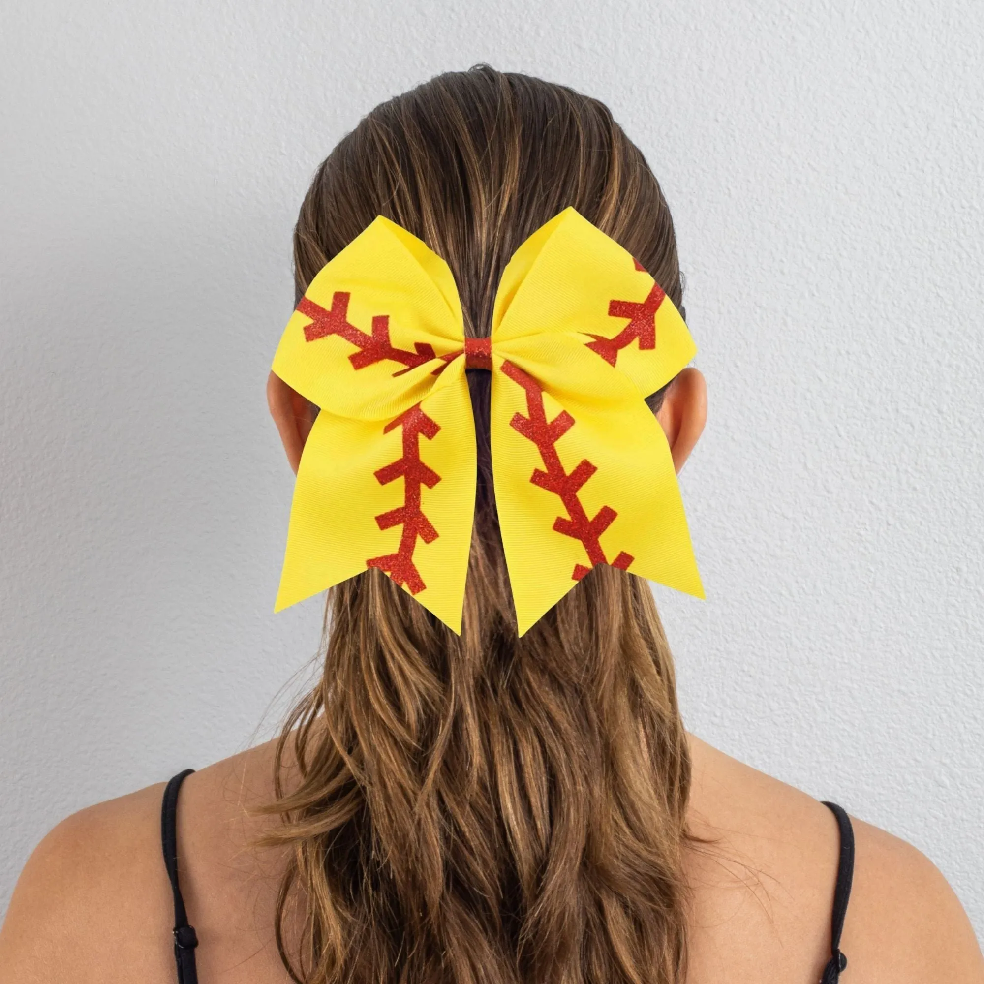 Softball Sports Hair Bow