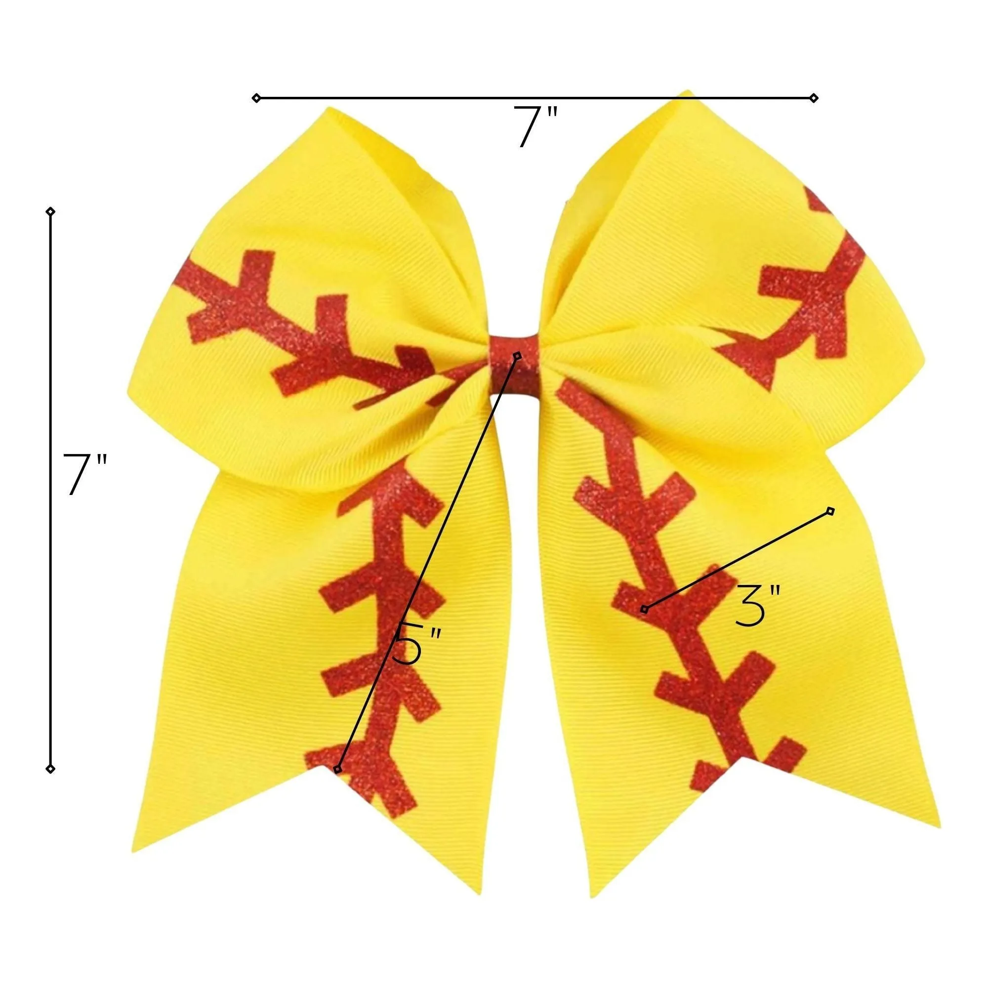 Softball Sports Hair Bow