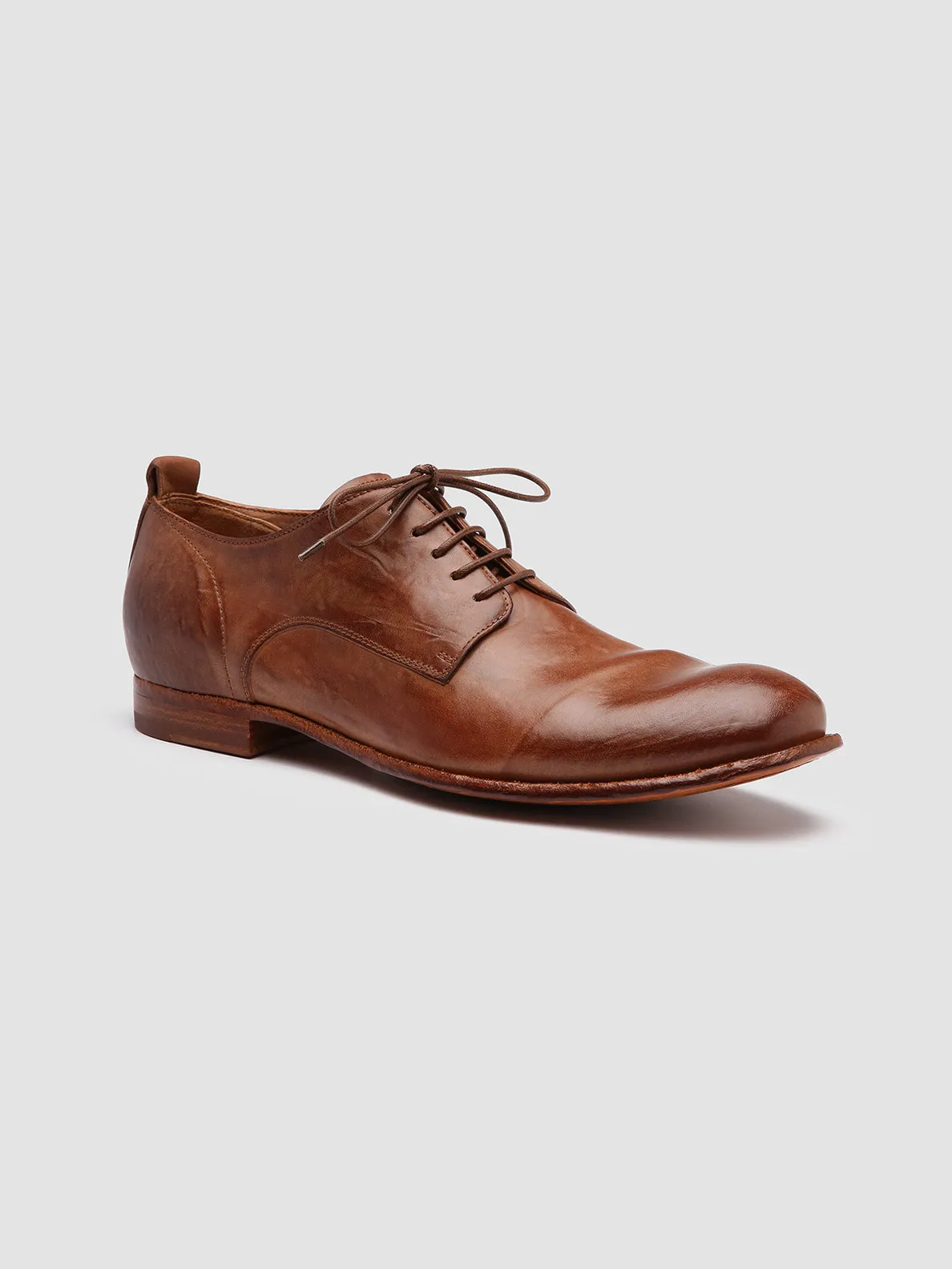 STEREO 003 - Brown Leather Derby Shoes