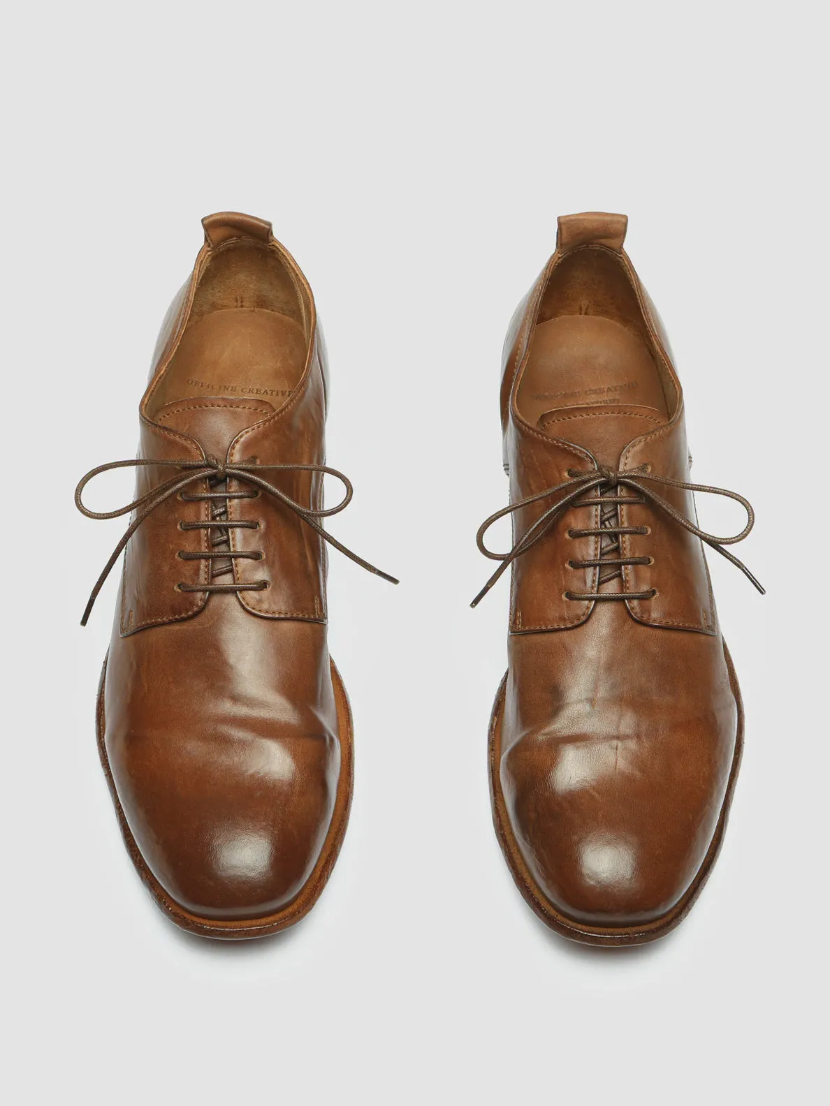 STEREO 003 - Brown Leather Derby Shoes