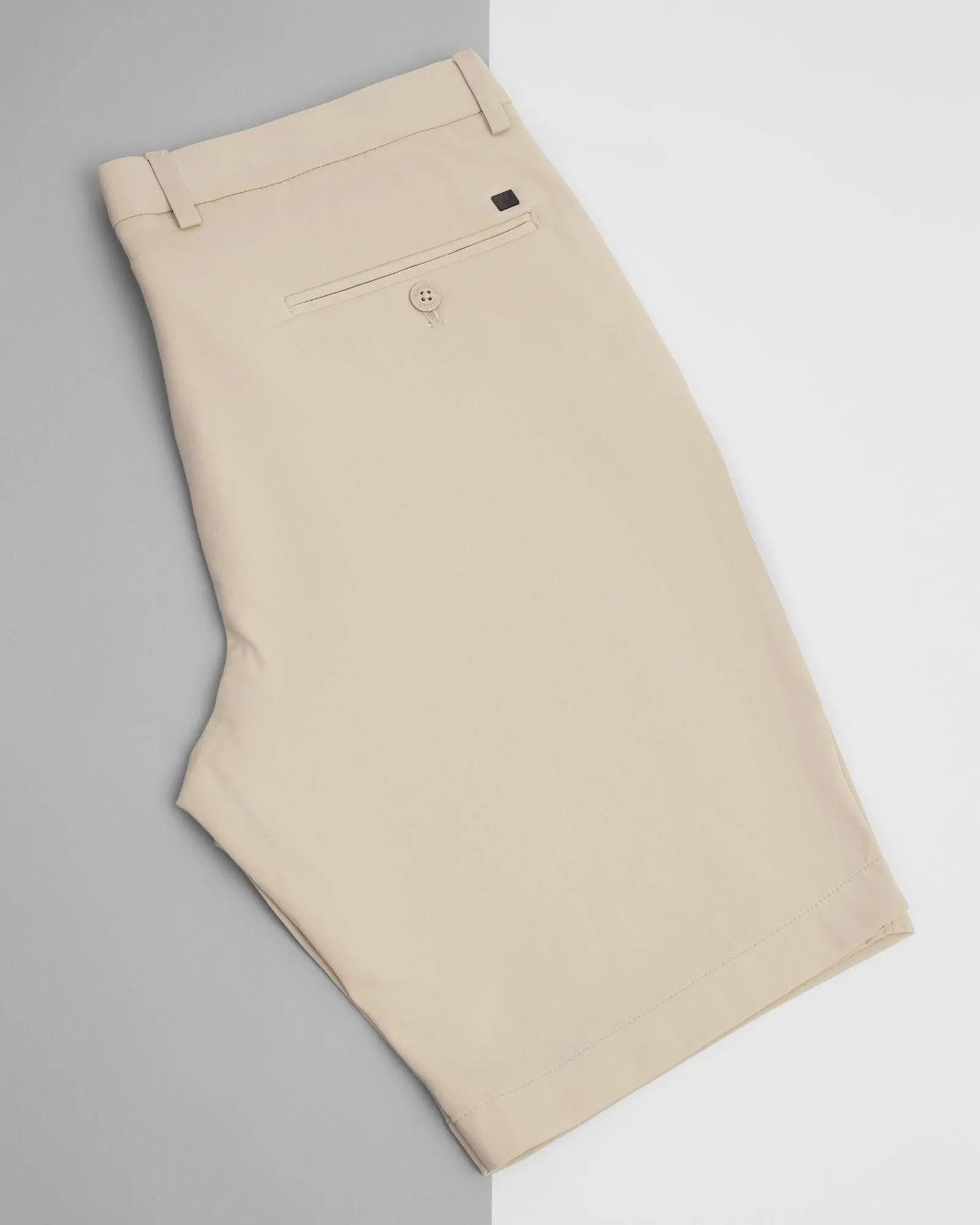 TechPro Casual Beige Solid Shorts - Serry