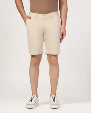 TechPro Casual Beige Solid Shorts - Serry