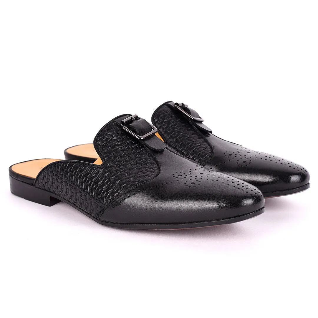 Terry Taylors  Upper Woven With Front Dotted Leather Designed  Half Shoe