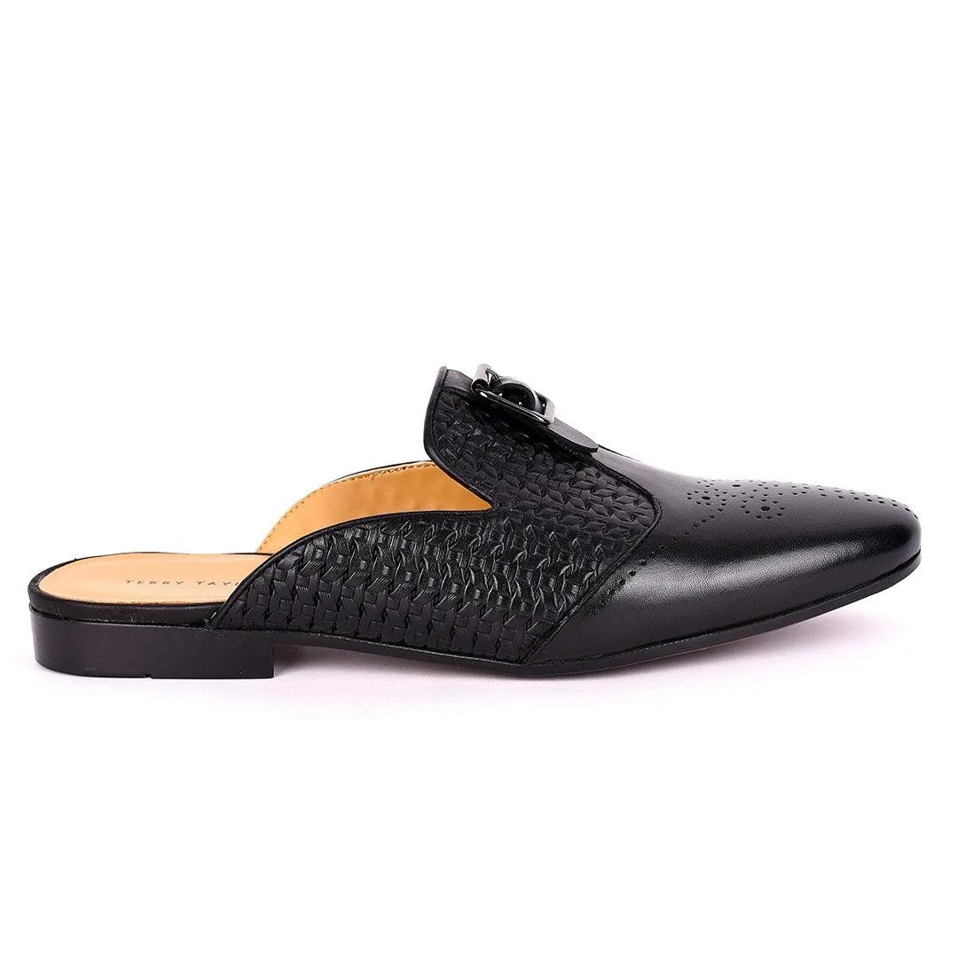 Terry Taylors  Upper Woven With Front Dotted Leather Designed  Half Shoe