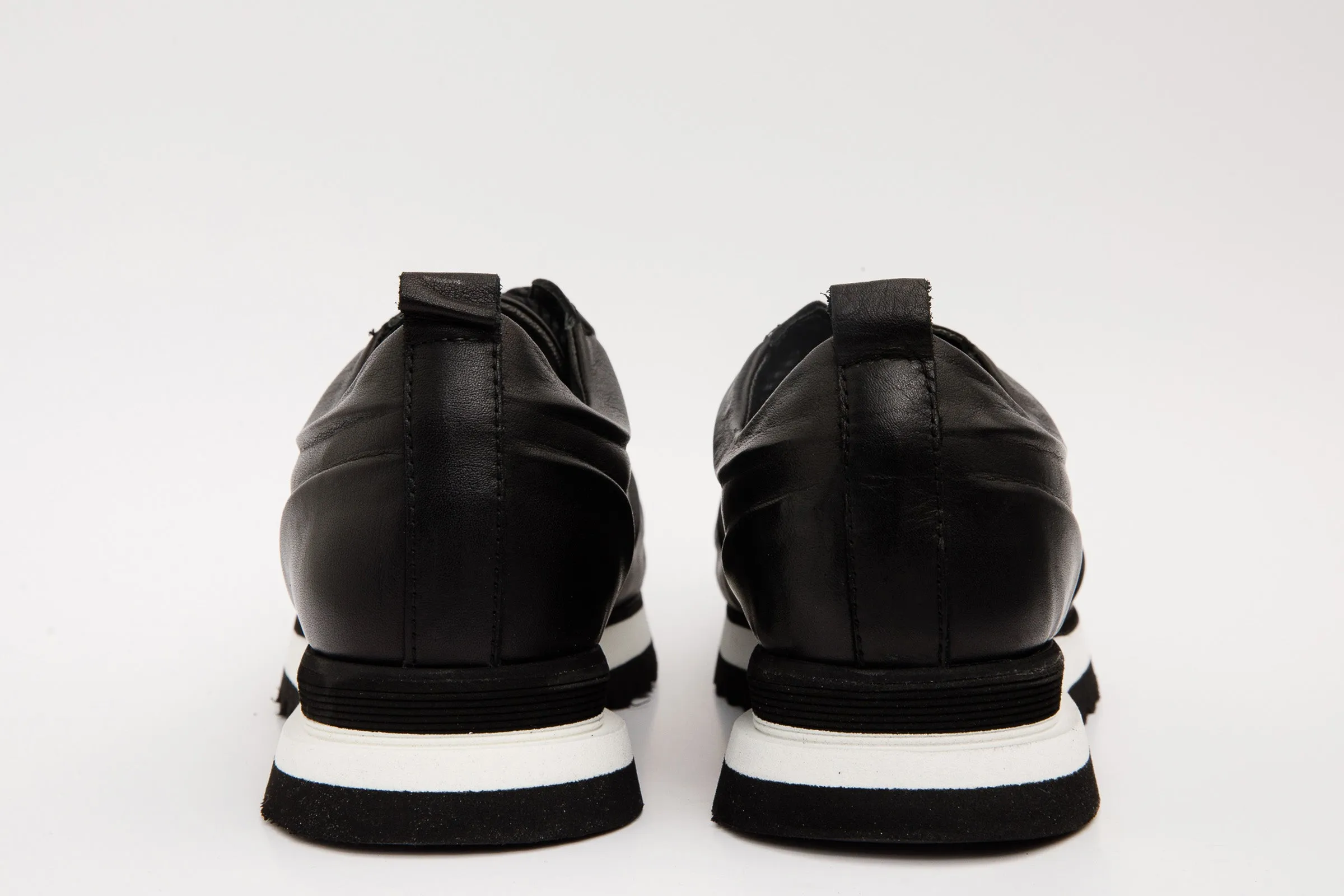 The Barnett Black Leather Men Sneaker Final Sale!