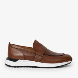 The Lara Tan Leather Men Sneaker