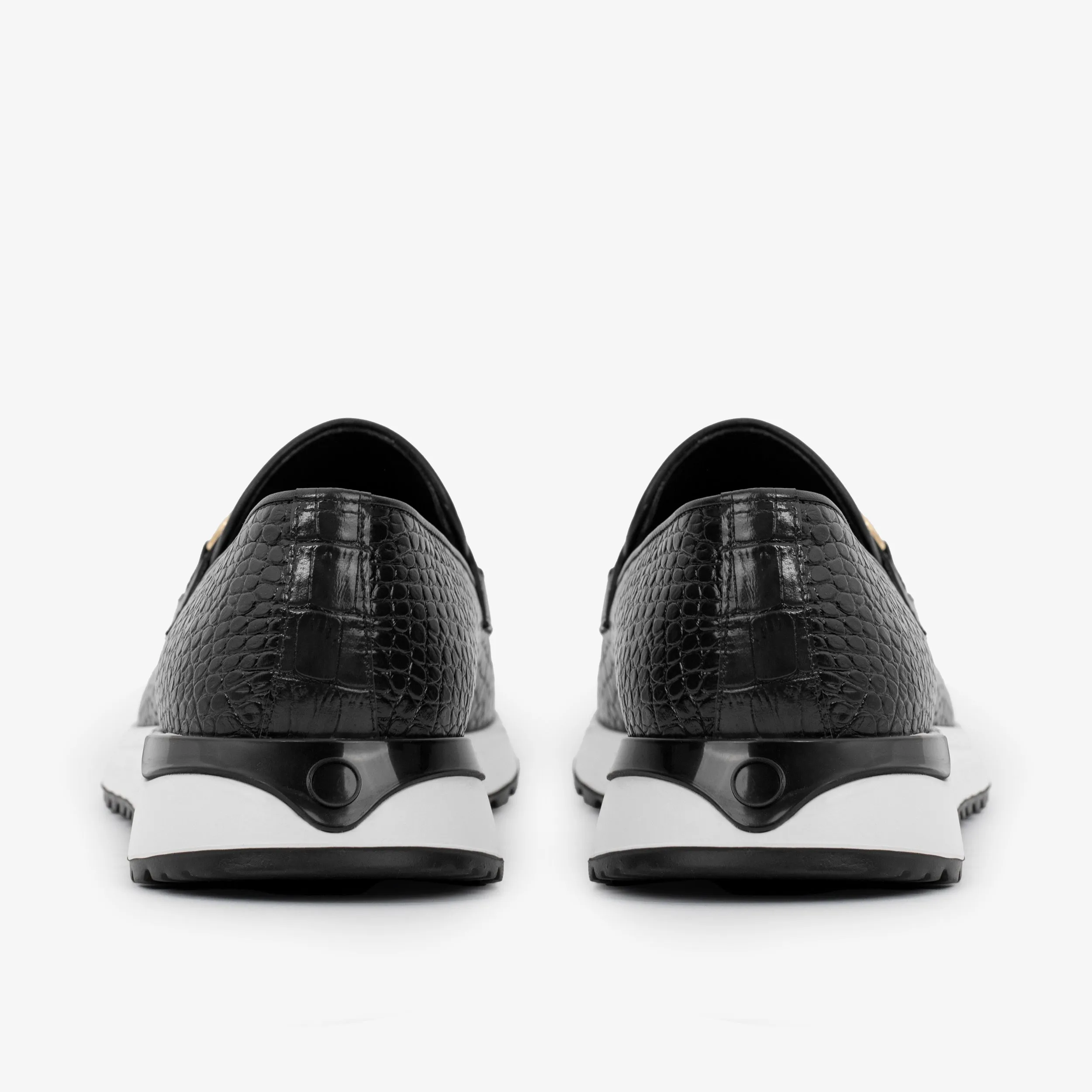 The Padova Black Leather Men Sneaker