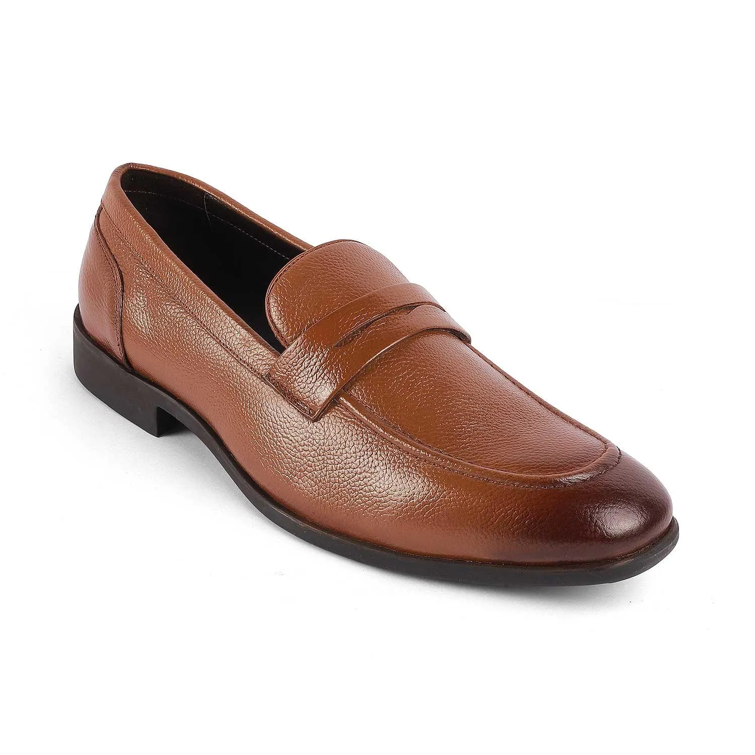 Tresmode Quebec Tan Men's Leather Loafers