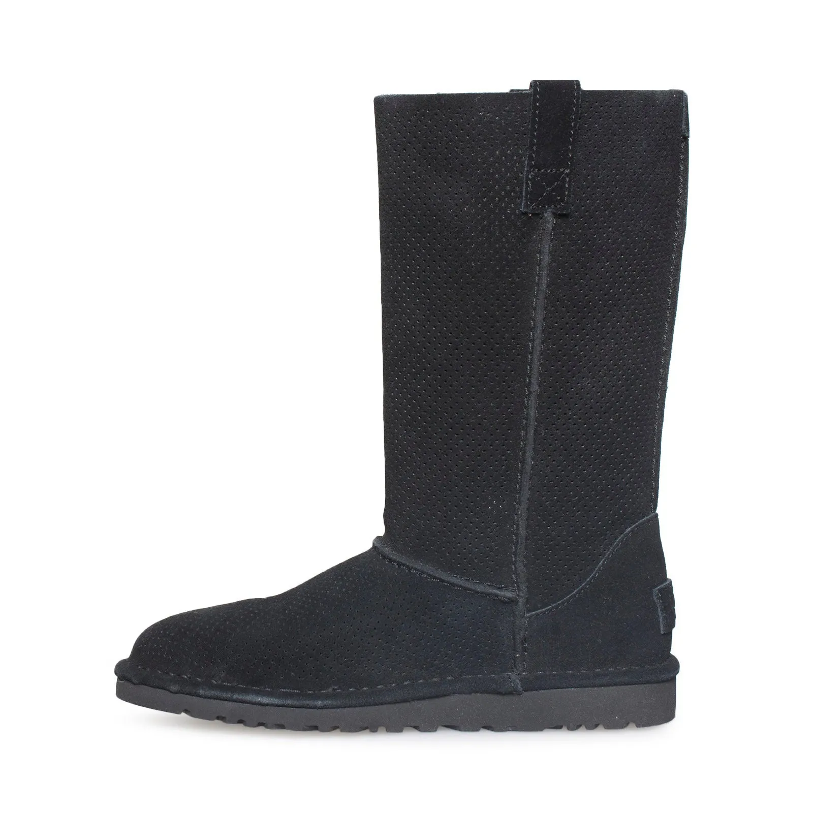 UGG Classic Unlined Tall Perf Black Boots