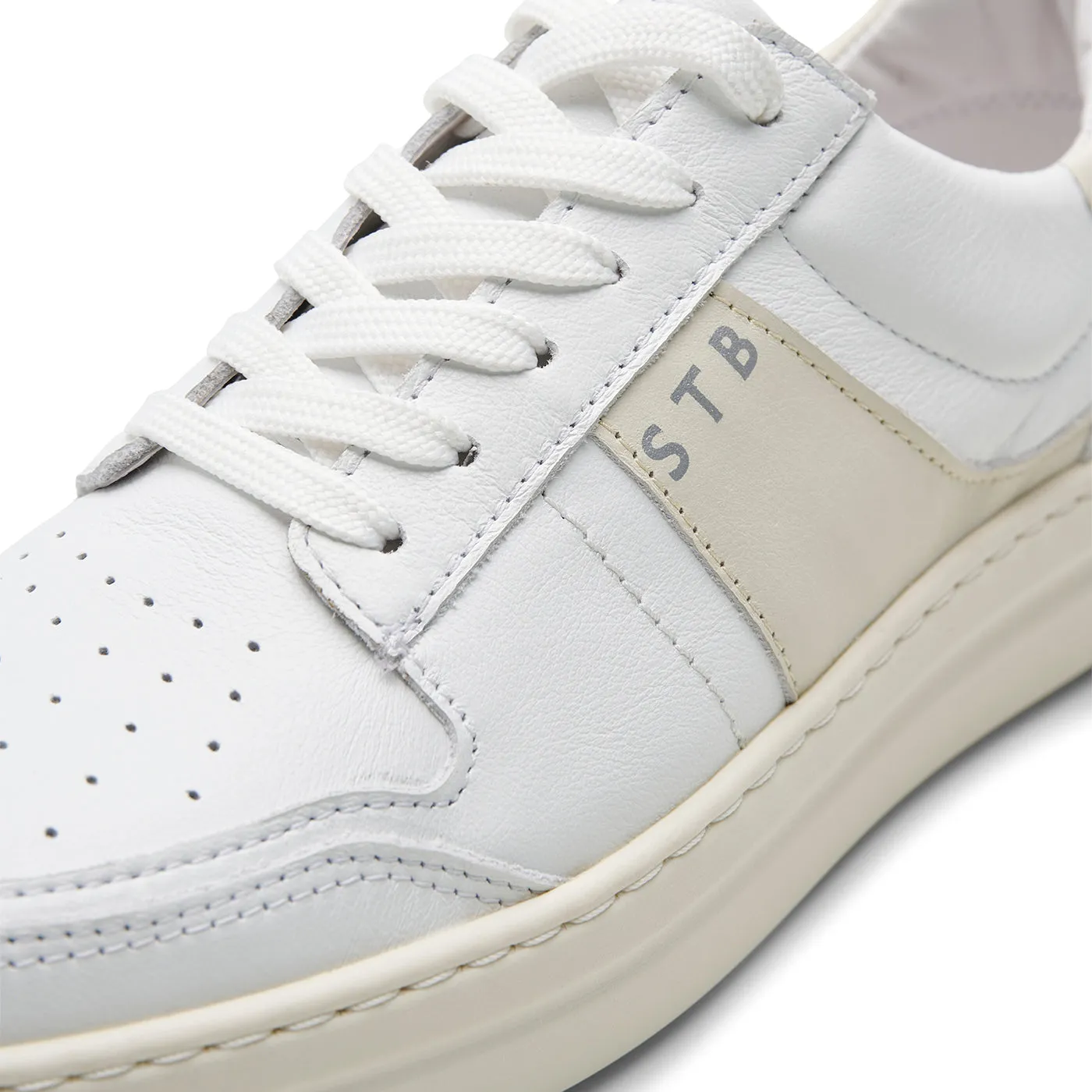 Valda sneaker suede leather - WHITE