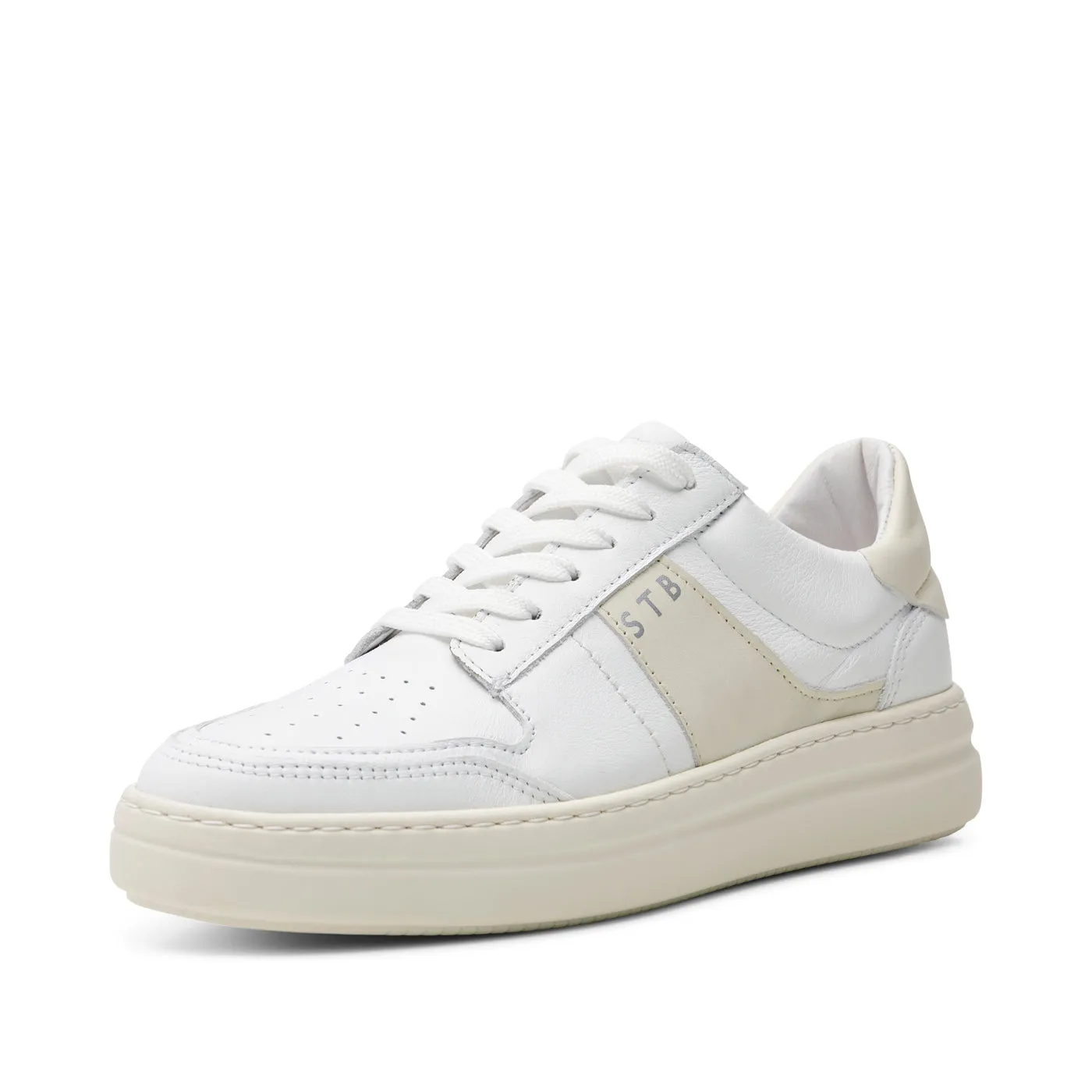 Valda sneaker suede leather - WHITE