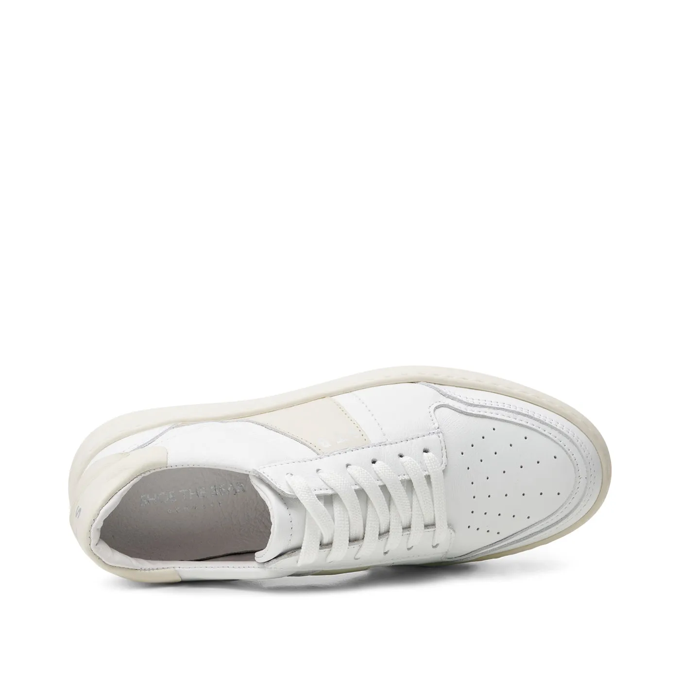 Valda sneaker suede leather - WHITE