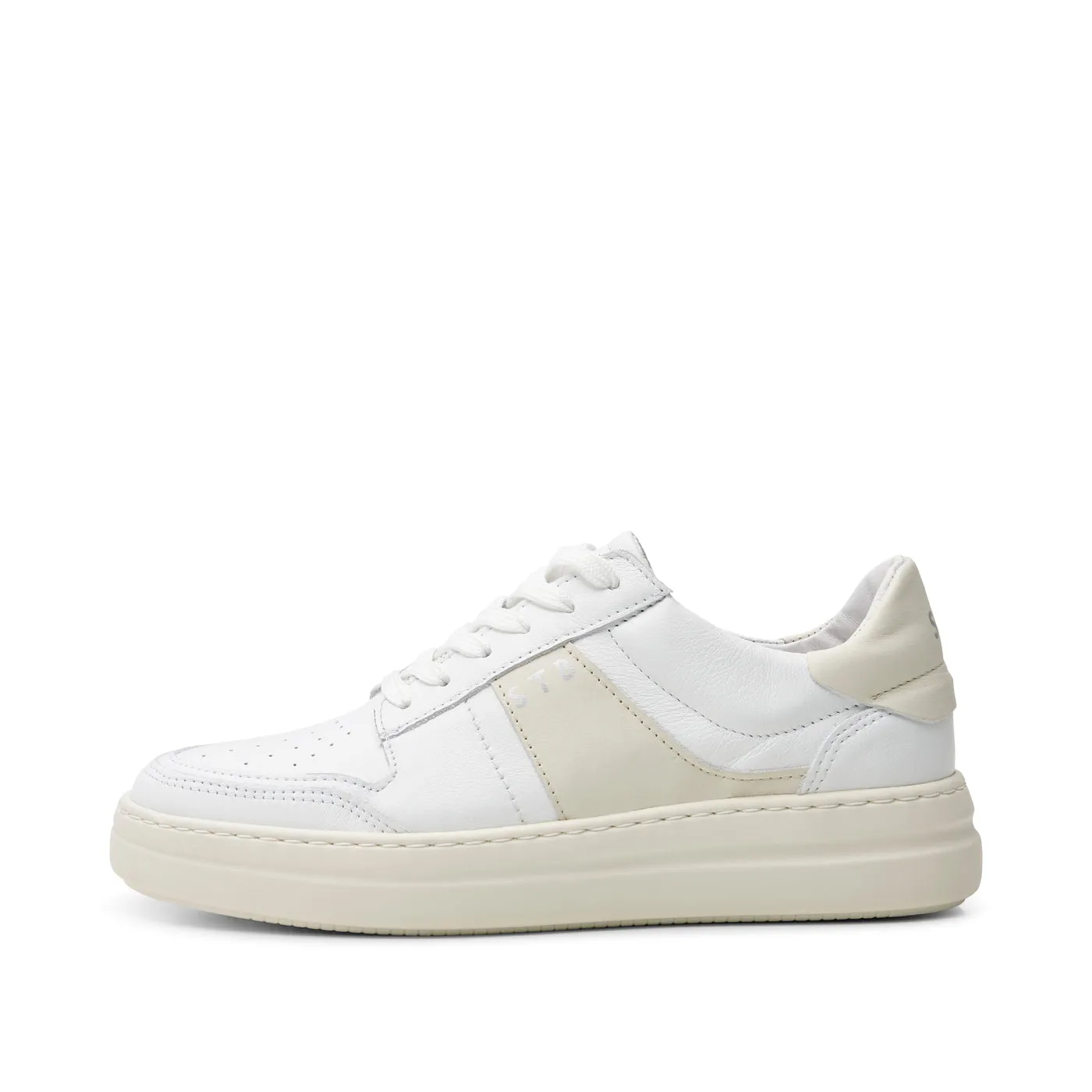 Valda sneaker suede leather - WHITE